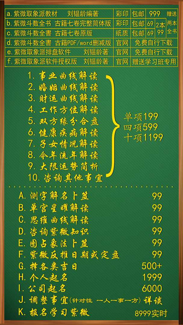 项目表